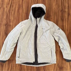 Moosejaw Men's Riopelle Hooded Insulated Jacket Large, Pebble, NEW (no tags)